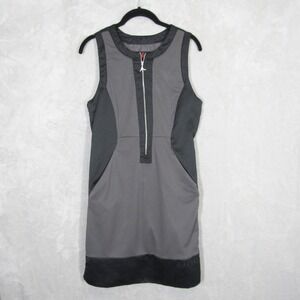 Jordan Sportswear Dress Size Small Women Sleeveless Zipper Pocket Black Gray